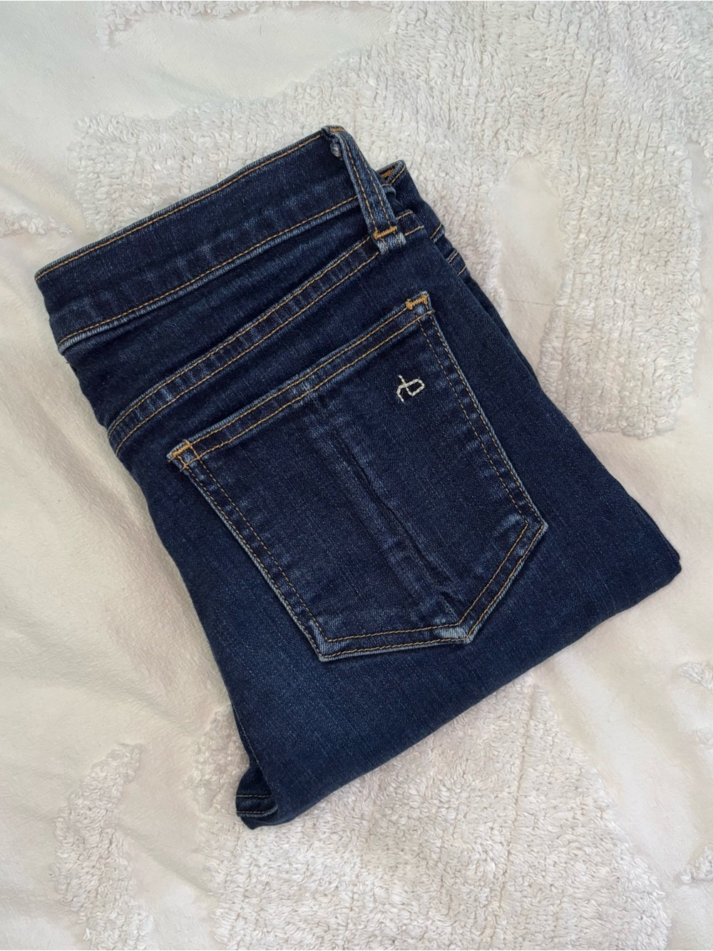 rag & bone Dark Indigo Skinny Jeans - Picture 12 of 12